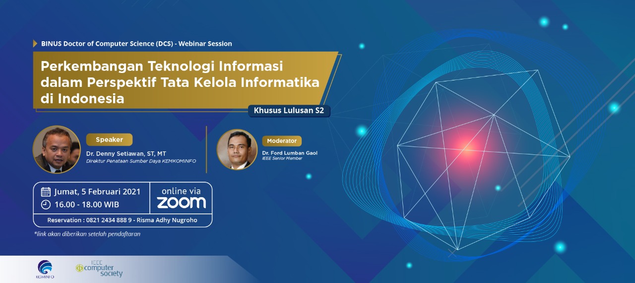 Perkembangan Teknologi Informasi Dalam Perspektif Tata Kelola Informatika Di Indonesia Doctor Of Computer Science